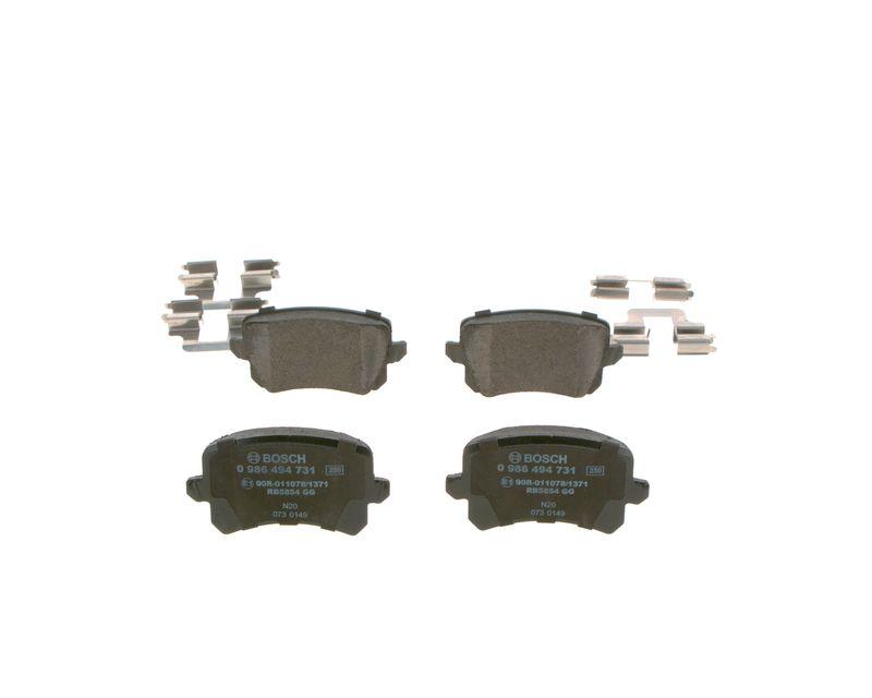 Kit de plaquettes de frein, frein à disque BOSCH 0 986 494 731