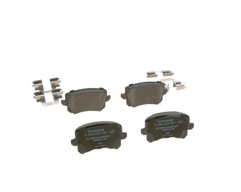 Kit de plaquettes de frein, frein à disque BOSCH 0 986 494 731
