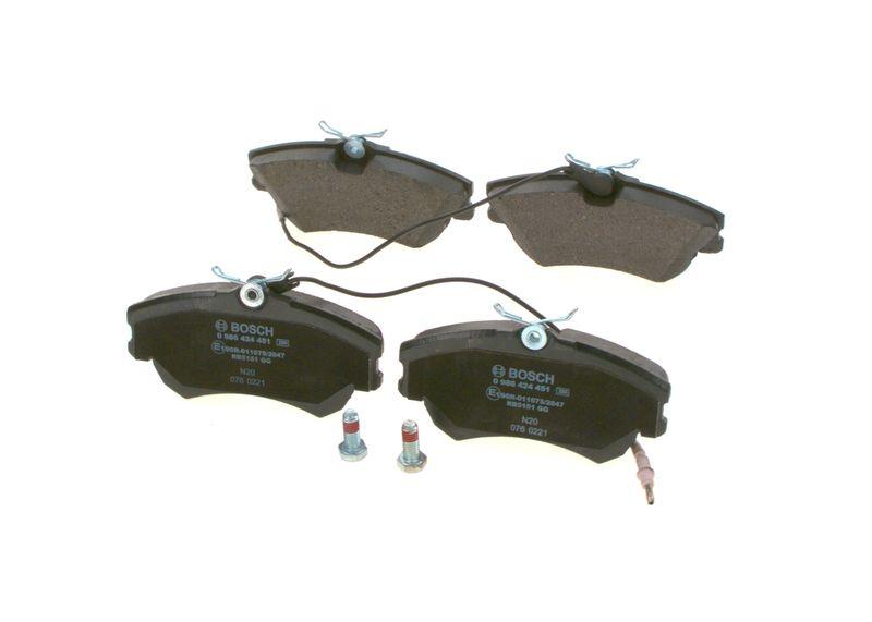 Kit de plaquettes de frein, frein à disque BOSCH 0 986 424 451