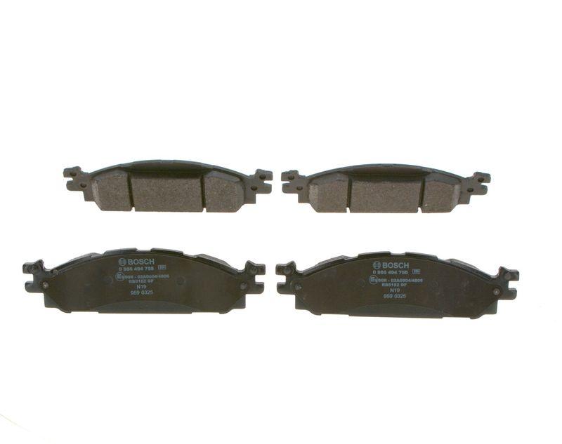 Kit de plaquettes de frein, frein à disque BOSCH 0 986 494 758