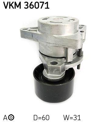 Tendeur de courroie, courroie trapézoïdale à nervures SKF VKM 36071