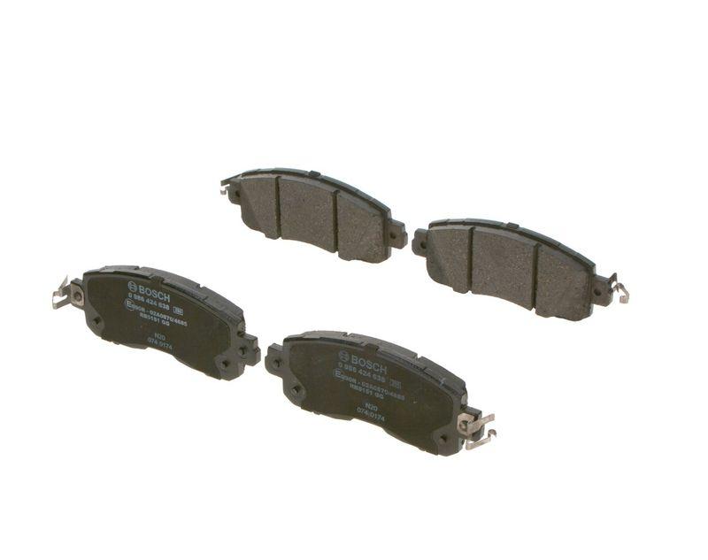 Kit de plaquettes de frein, frein à disque BOSCH 0 986 424 638