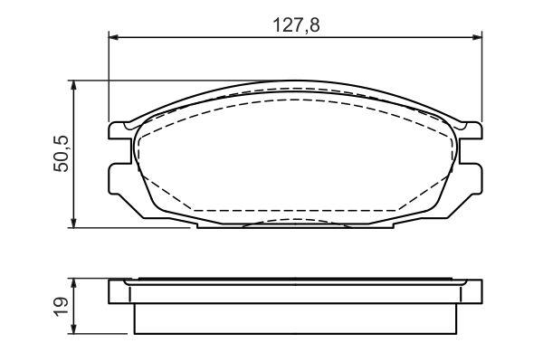 Kit de plaquettes de frein, frein à disque BOSCH 0 986 461 133