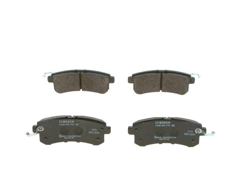 Kit de plaquettes de frein, frein à disque BOSCH 0 986 494 778