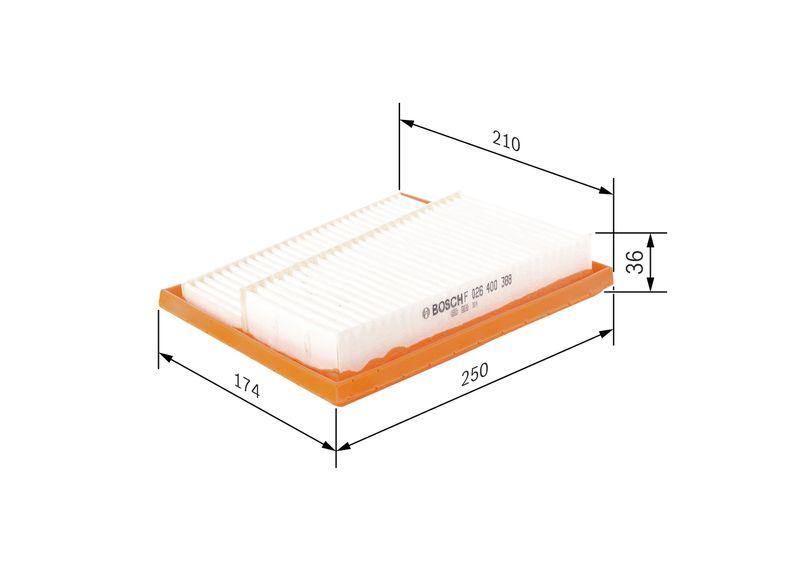 Filtre à air BOSCH F 026 400 388