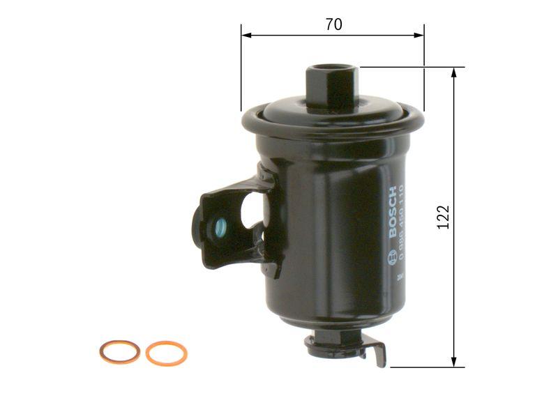 Filtre à carburant BOSCH 0986450110