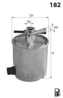 Filtre à carburant MECAFILTER ELG5477