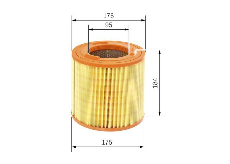 Filtre à air BOSCH F 026 400 183