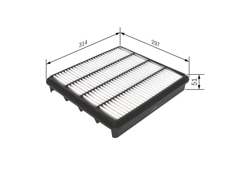 Filtre à air BOSCH F 026 400 296