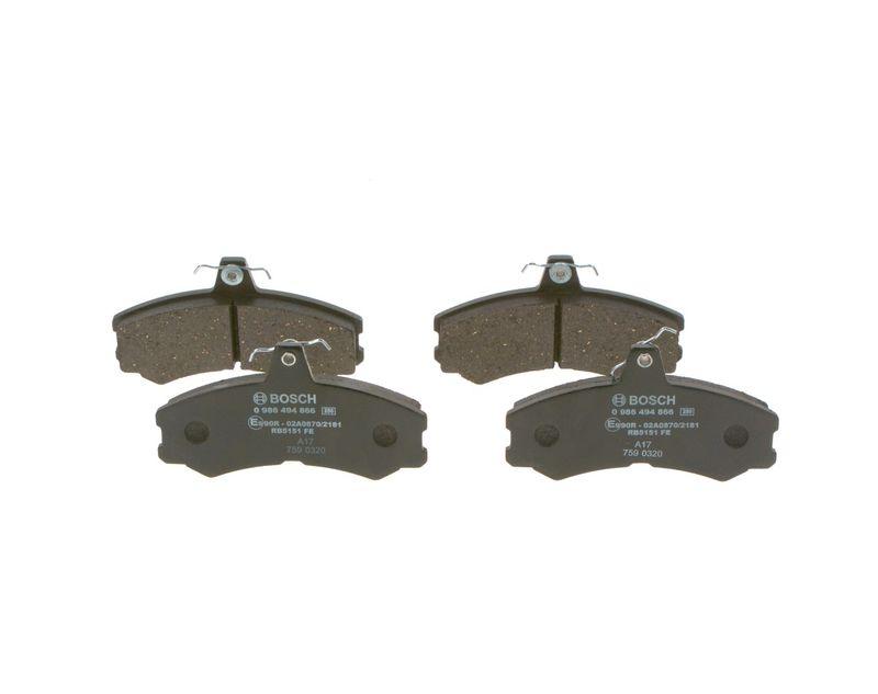 Kit de plaquettes de frein, frein à disque BOSCH 0 986 494 866