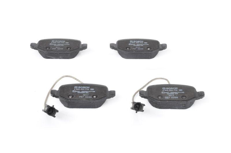 Kit de plaquettes de frein, frein à disque BOSCH 0 986 494 776