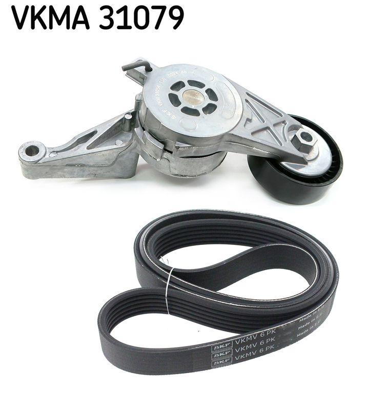 Jeu de courroies trapézoïdales à nervures SKF VKMA 31079
