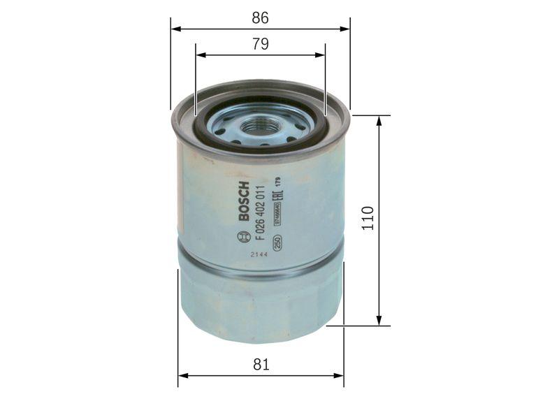 Filtre à carburant BOSCH F 026 402 011
