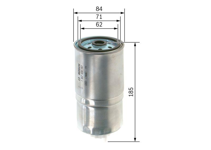 Filtre à carburant BOSCH 1 457 434 187