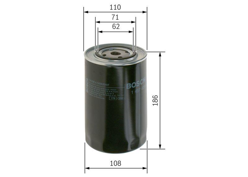 Filtre à carburant BOSCH 1 457 429 681