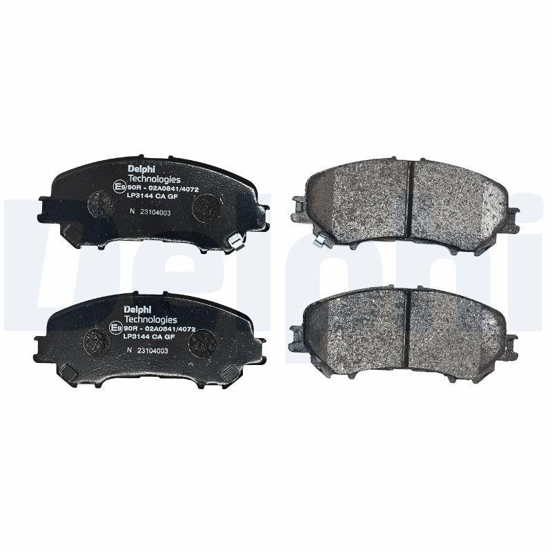 Kit de plaquettes de frein, frein à disque DELPHI LP3144