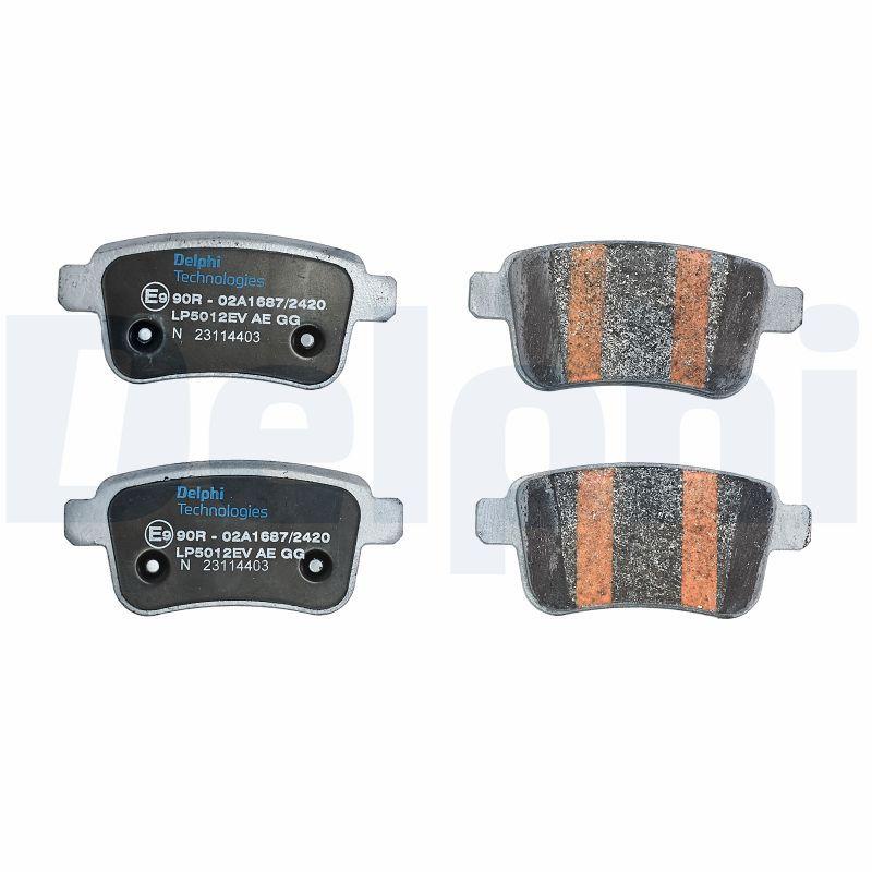 Kit de plaquettes de frein, frein à disque DELPHI LP5012EV