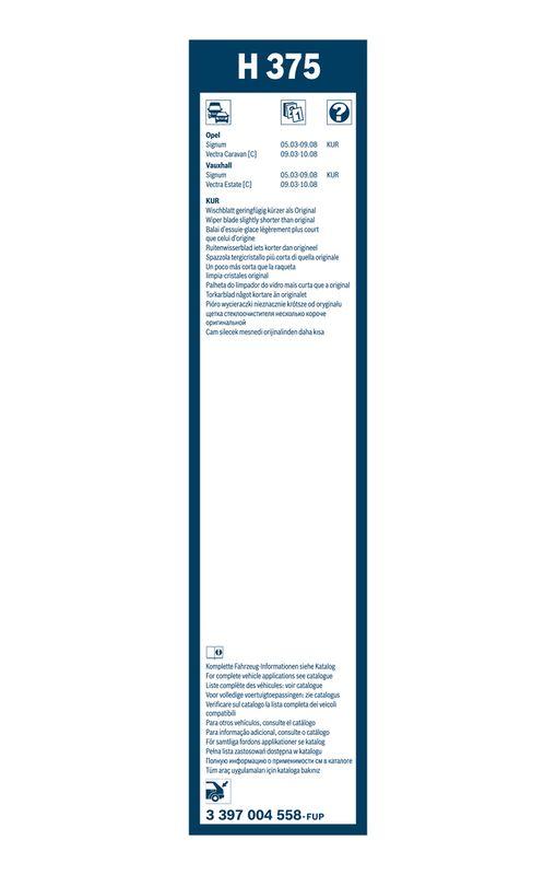 Balai d'essuie-glace BOSCH 3 397 004 558