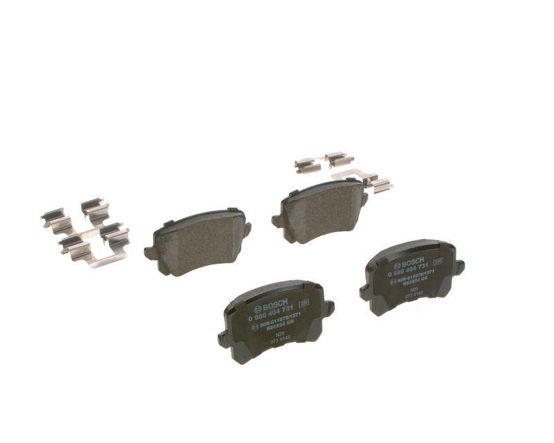 Kit de plaquettes de frein, frein à disque BOSCH 0 986 494 731