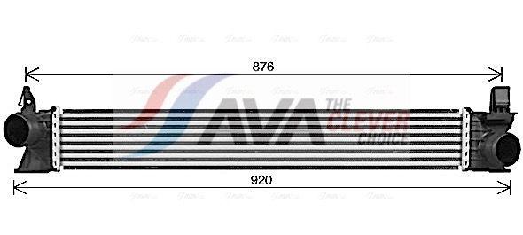 Intercooler, échangeur AVA QUALITY COOLING FT4482