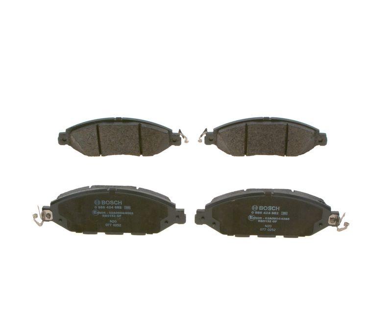 Kit de plaquettes de frein, frein à disque BOSCH 0986424682