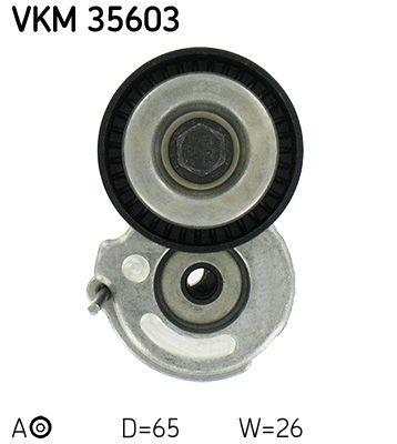 Tendeur de courroie, courroie trapézoïdale à nervures SKF VKM 35603