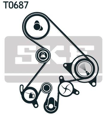 Pompe à eau + kit de courroie crantée SKF VKMC 91903-2