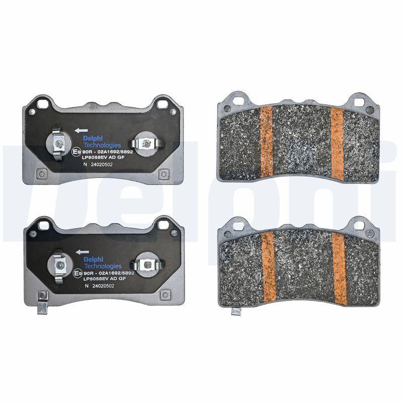 Kit de plaquettes de frein, frein à disque DELPHI LP5058EV