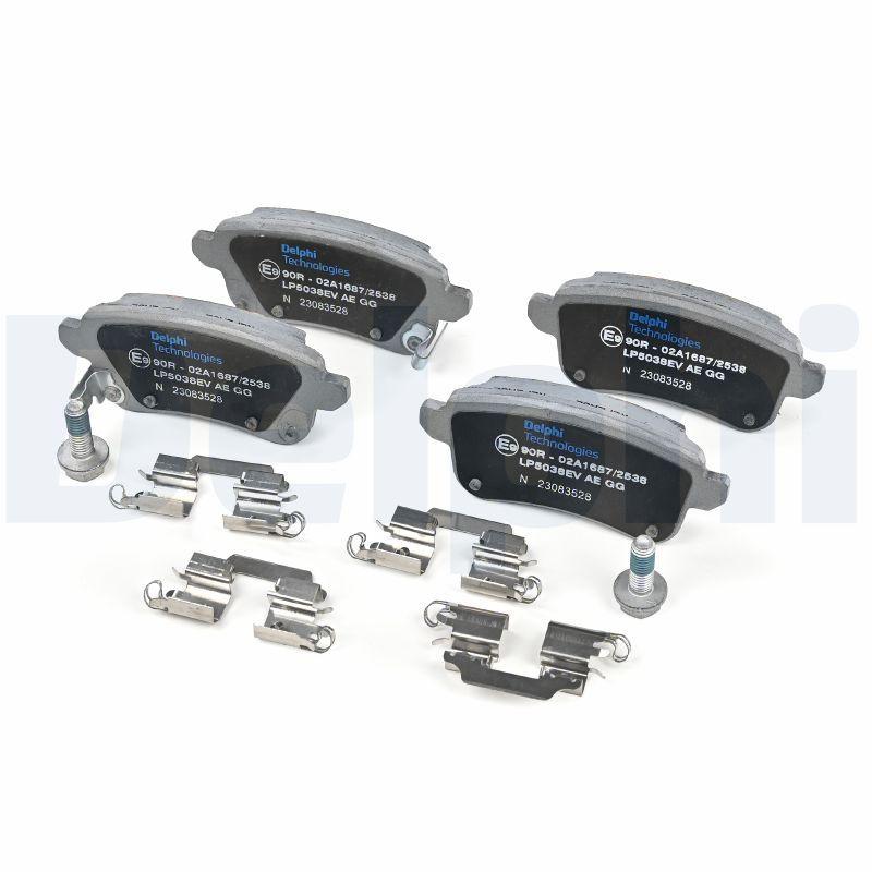 Kit de plaquettes de frein, frein à disque DELPHI LP5038EV