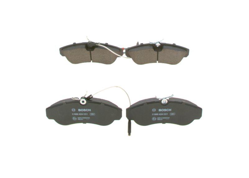 Kit de plaquettes de frein, frein à disque BOSCH 0 986 424 031