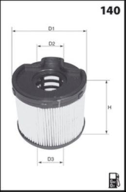 Filtre à carburant MECAFILTER ELG5493
