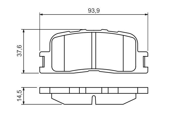 Kit de plaquettes de frein, frein à disque BOSCH 0 986 494 359