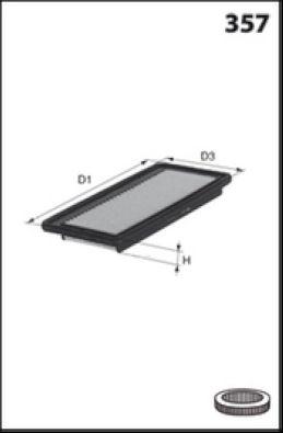 Filtre à air MECAFILTER ELP9324