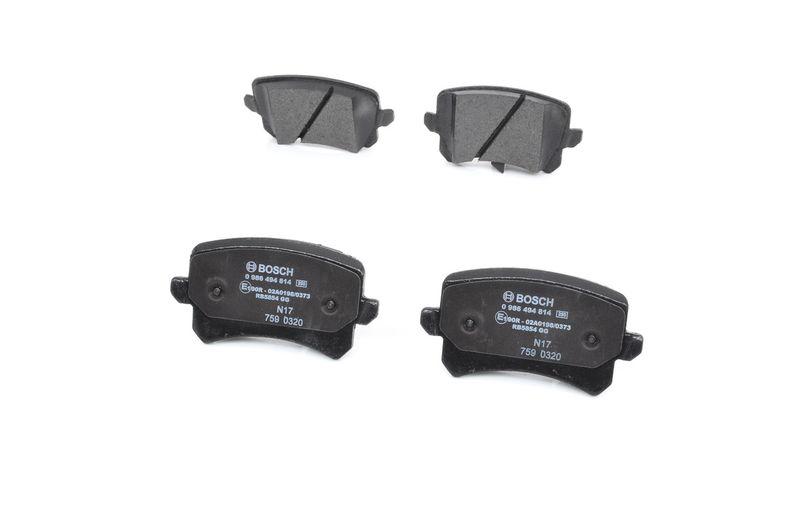 Kit de plaquettes de frein, frein à disque BOSCH 0 986 494 814