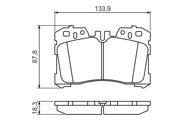Kit de plaquettes de frein, frein à disque BOSCH 0 986 494 423