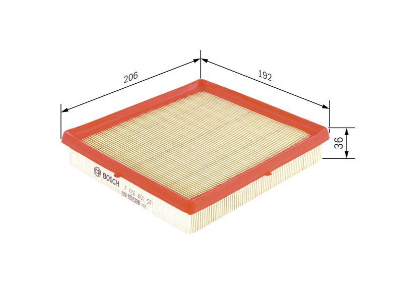 Filtre à air BOSCH F 026 400 581