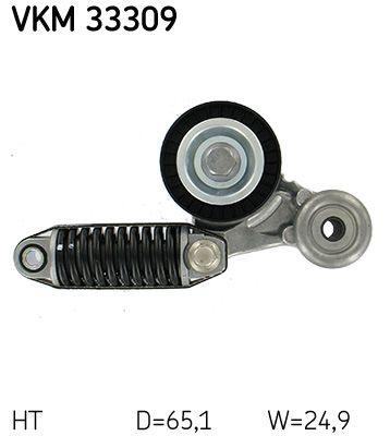 Tendeur de courroie, courroie trapézoïdale à nervures SKF VKM 33309