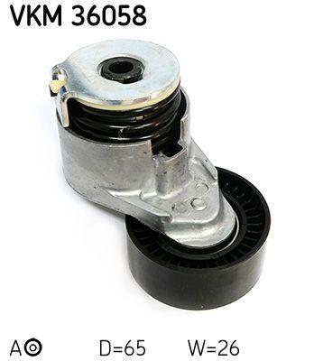 Tendeur de courroie, courroie trapézoïdale à nervures SKF VKM 36058