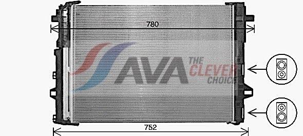 Condenseur, climatisation AVA QUALITY COOLING MS5716D