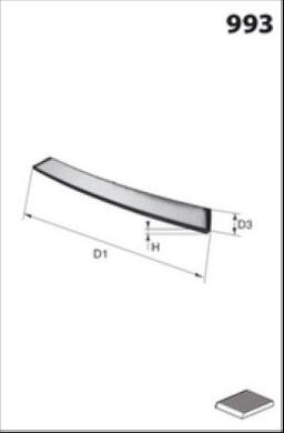 Filtre, air de l'habitacle MECAFILTER EKR7098