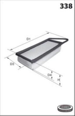 Filtre à air MECAFILTER ELP9526