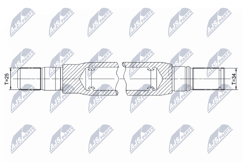 Arbre de transmission NTY NWP-PL-003