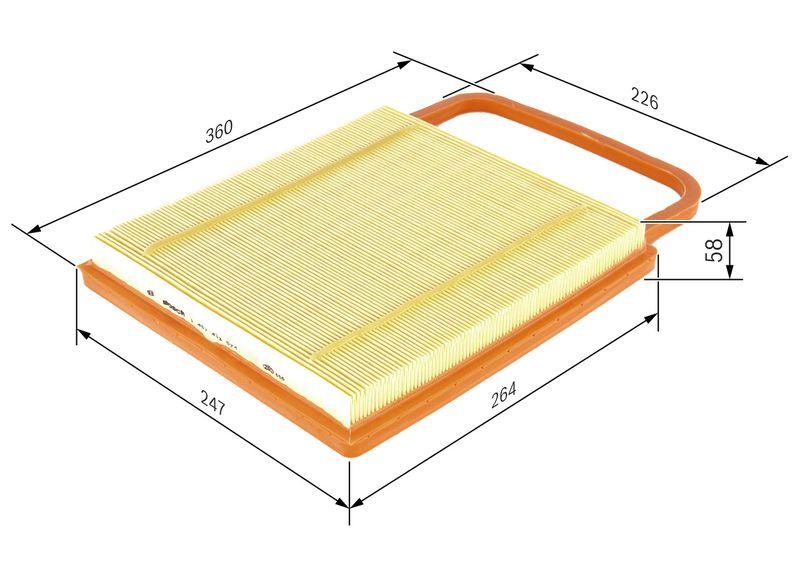 Filtre à air BOSCH 1 457 433 574