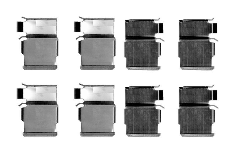 Kit d'accessoires, plaquette de frein à disque BOSCH 1 987 474 605