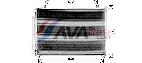 Condenseur, climatisation AVA QUALITY COOLING SZ5154D
