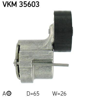 Tendeur de courroie, courroie trapézoïdale à nervures SKF VKM 35603
