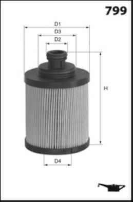 Filtre à carburant MECAFILTER ELG5456