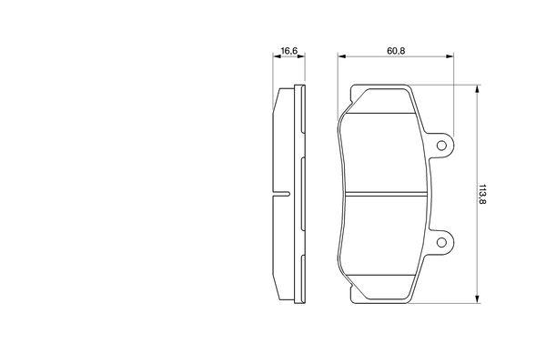 Kit de plaquettes de frein, frein à disque BOSCH 0 986 460 961