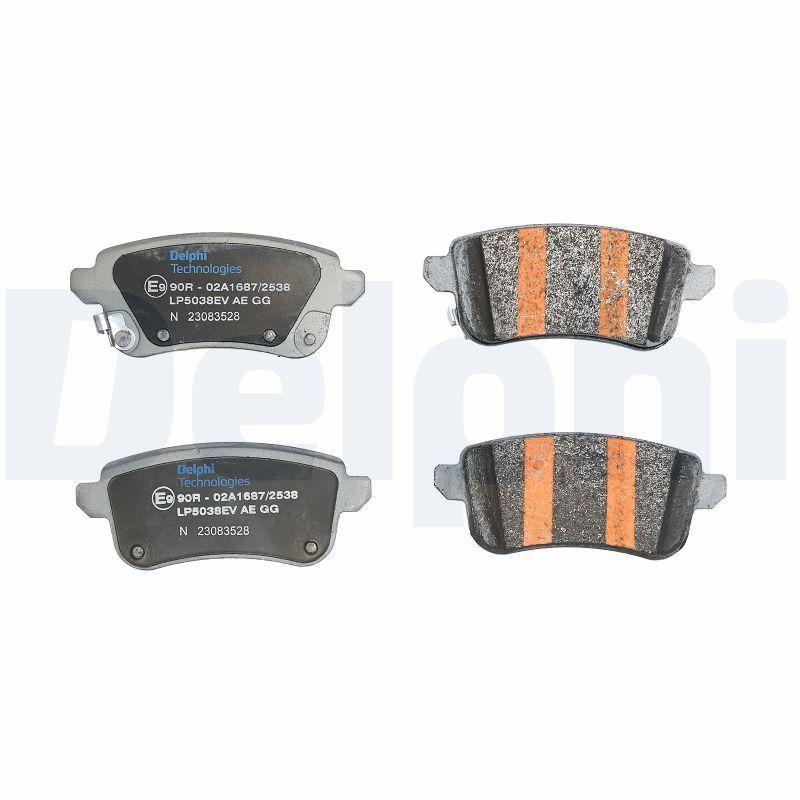 Kit de plaquettes de frein, frein à disque DELPHI LP5038EV