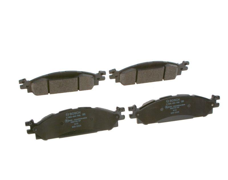 Kit de plaquettes de frein, frein à disque BOSCH 0 986 494 758